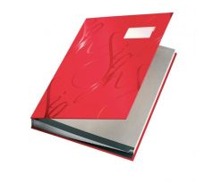 Podpisová kniha designová Leitz červená