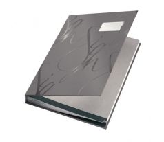 Podpisová kniha designová Leitz sivá