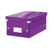 Krabica na DVD Leitz Click & Store WOW purpurová