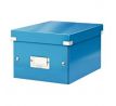 Malá krabica Click & Store metalická modrá