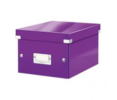 Malá škatuľa Click & Store purpurová