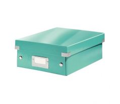Malá organizačná škatuľa Click & Store ľadovo modrá