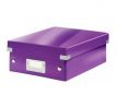Malá organizačná škatuľa Click & Store purpurová