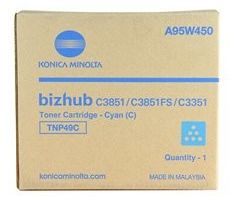 toner MINOLTA TNP49C cyan Bizhub C3351/C3851 (12000 str.) (A95W450)