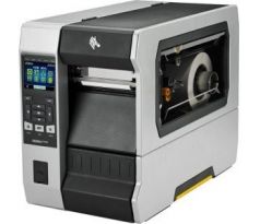 ZEBRA TT Printer ZT610; 4", 600 dpi, Euro and UK cord, Serial, USB, Gigabit Ethernet, Bluetooth 4.0, USB Host, Tear, Color, ZPL (ZT61046-T0E0100Z)