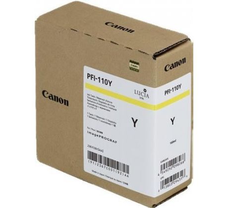 kazeta CANON PFI-110Y yellow iPF TX-2000/2100/3000/3100/3200/4000/4100/4200 (160 ml) (2367C001)