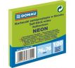 Samolepiaci bloček Donau neónový 76x76 mm zelený