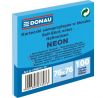 Samolepiaci bloček Donau neónový 76x76 mm modrý