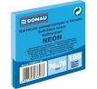 Samolepiaci bloček Donau neónový 76x76 mm modrý