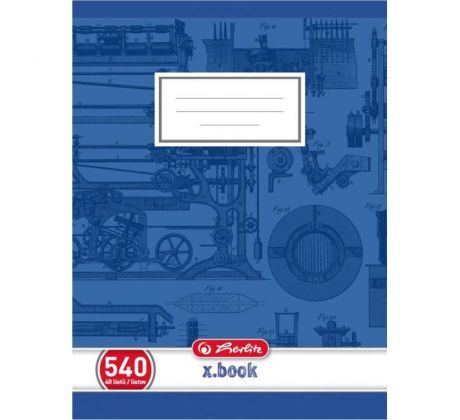 Zošit Herlitz 540, A5, čistý, 70g/m2