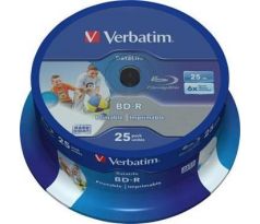 BD-R SL 25GB 6X Wide Printable 25 cake (43811)