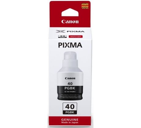 atramentová náplň CANON GI-40BK black PIXMA GM2040/GM4040, PIXMA G5040/G6040 (6000 str.) (3385C001)