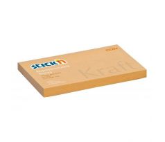Samolepiaci bloček Kraft 76x127mm prírodná hnedý