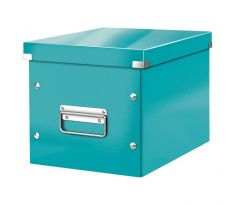 Štvorcová škatuľa A5 (M) Click & Store ľadová modrá