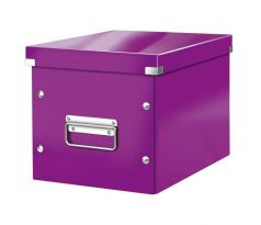 Štvorcová krabica A5 (M) Click & Store purpurová