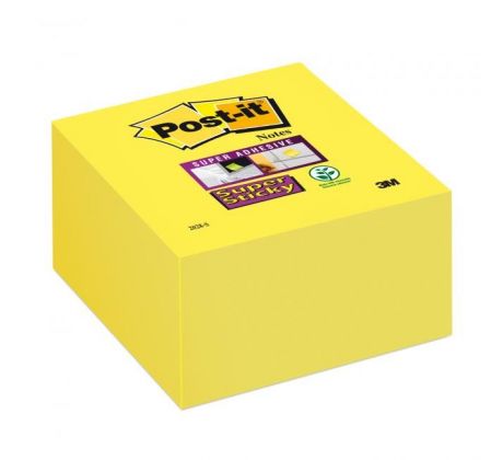 Samolepiaci bloček Post-it Super Sticky 76x76mm žltá 350l