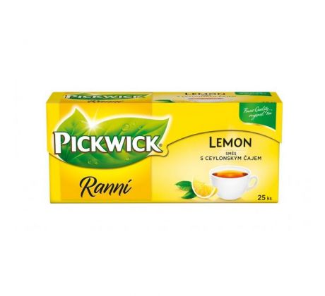 Čaj PICKWICK čierny ranný s citrónom 25 x 1,75g/ 20 x 1,75g
