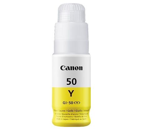 atramentová náplň CANON GI-50Y yellow PIXMA G5050/G6050/G7050 (7700 str.) (3405C001)