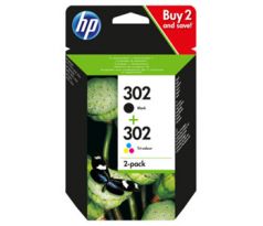 KAZETA HP X4D37AE 2-pack No.302 čierna, farebná (X4D37AE)