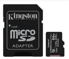 Pamäťová karta Kingston Canvas Select Plus microSDXC 64GB Class 10 UHS-I 100/10 MB/s (+ adaptér) (SDCS2/64GB)