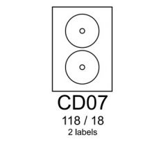 etikety RAYFILM CD07 118/18 fotolesklé biele inkjet 120g R0115CD07B (R0115.CD07B)
