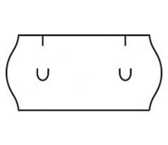 cenovkové etikety 26x12 UNI - biele (pre etiketovacie kliešte) 1.500 ks/rol. (15302600)