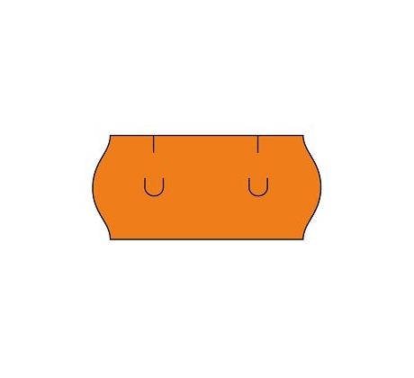 cenovkové etikety 26x12 UNI - oranžové (pre etiketovacie kliešte) 1.500 ks/rol. (15302605)
