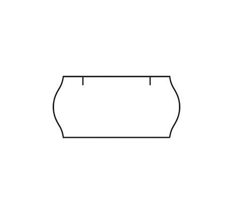 cenovkové etikety 22x12 CONTACT METO 6 - biele (pre etiketovacie kliešte) 1.500 ks/rol. (15062200)