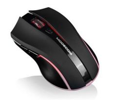 Myš optická bezdrôtová Modecom MC-WRM1 Black, vstavaná 350 mAh batéria (M-MC-WRM1-100)