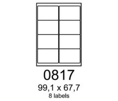 etikety RAYFILM 99,1x67,7 oranžové flourescentné laser R01330817F (1.000 list./A4) (R0133.0817F)
