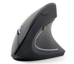 Ergonomic 6-button wireless optical mouse, black (MUSW-ERGO-01)