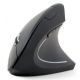 Ergonomic 6-button wireless optical mouse, black (MUSW-ERGO-01)