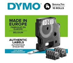 Samolepiaca páska Dymo D1 9 mm biela/čierna, 10ks