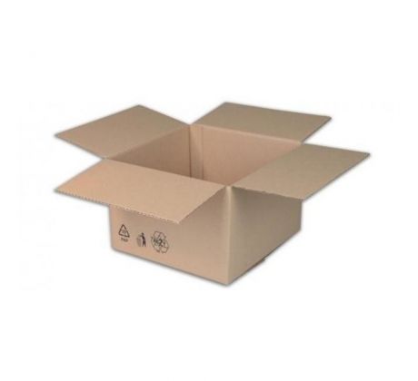 Krabica s klopou + recyklačné znaky 300x200x180 mm