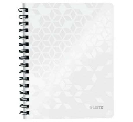 Blok poznámkový linajkový Leitz WOW A5 biely