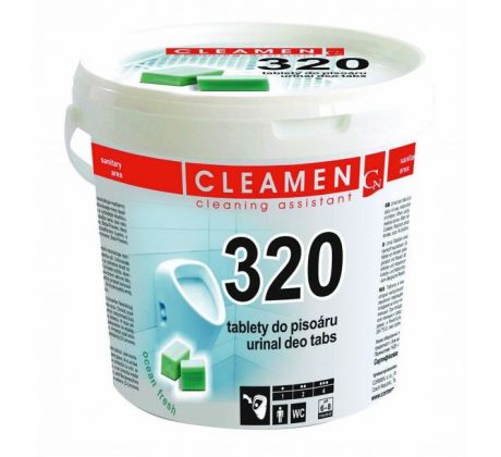 CLEAMEN 320 - kocky do pisoárov 1,5 kg