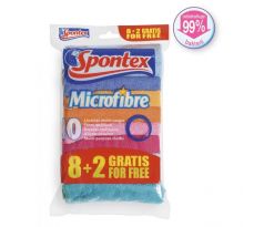 Utierky Spontex Microfibre 8 + 2 ZDARMA