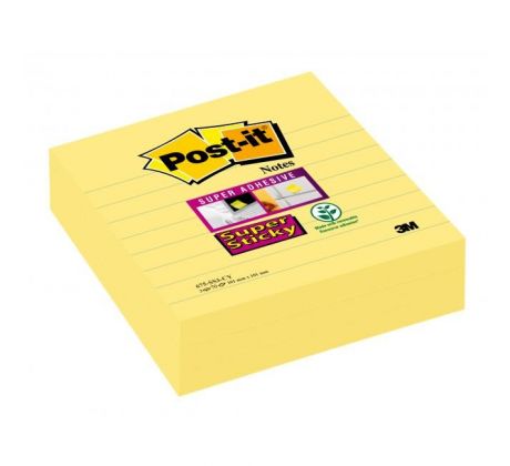 Samolepiaci bloček Post-it Super Sticky 101x101 žltý linajky