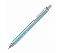 Gélový roller Pentel Energel Steel, svetlo modrý