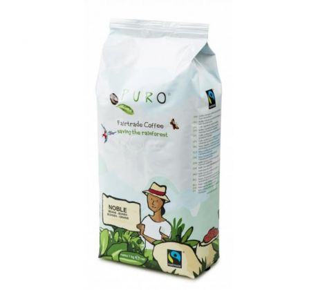 Káva Fairtrade Puro Noble zrnková 1 kg