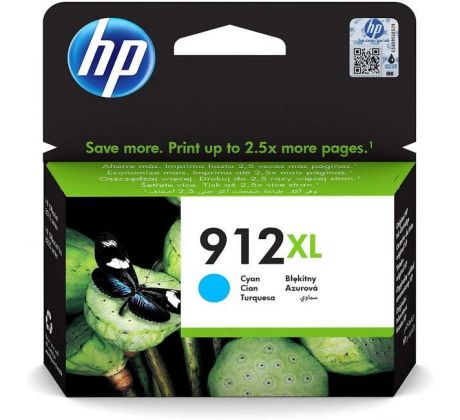 Atramentová náplň HP 3YL81AE HP 912XL cyan XL (825 str.) pre Officejet 8012e/8013/8022e/ 8023
