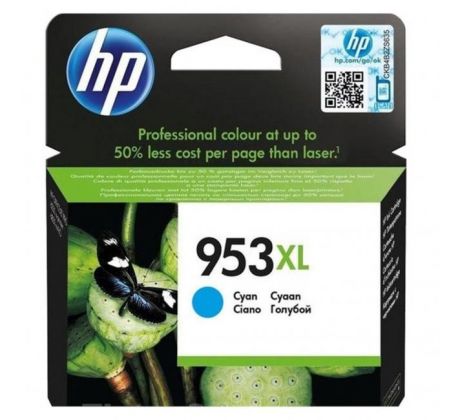 Atramentová náplň HP F6U16AE HP 953XL cyan XL (1.600 str.) pre OfficeJet Pro 7740/8210/8710/8720