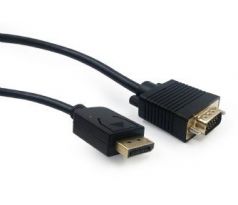 DisplayPort to VGA adapter cable, black, 1.8 m (CCP-DPM-VGAM-6)