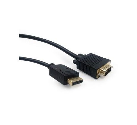 DisplayPort to VGA adapter cable, black, 1.8 m (CCP-DPM-VGAM-6)