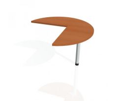 Doplnkový stôl Flex, pravý, 100,0x75,5x(60x60) cm, čerešňa/kov