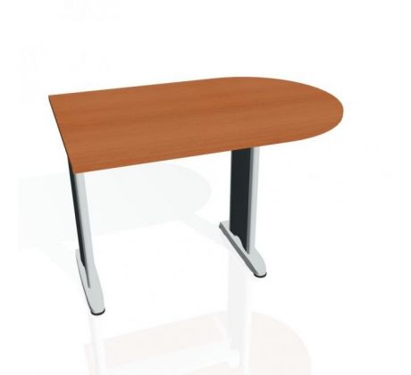 Doplnkový stôl Flex, 120x75,5x80 cm, čerešňa/kov