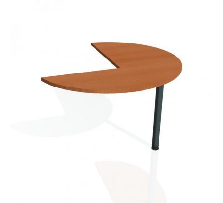 Doplnkový stôl Flex, ľavý, 120x75,5x(80x60) cm, čerešňa/kov