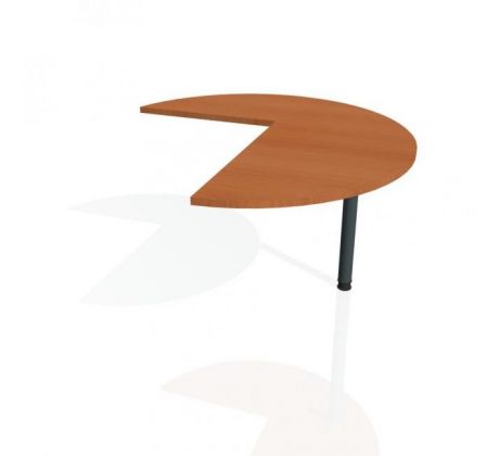 Doplnkový stôl Flex, pravý, 120x75,5x(80x60) cm, čerešňa/kov