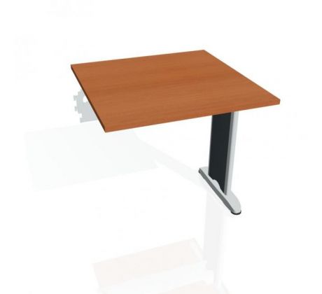 Rokovací stôl Flex, 80x75,5x80 cm, čerešňa/kov