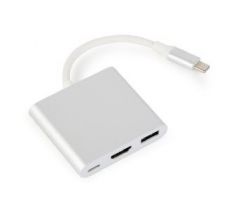 USB type-C multi-adapter, Silver (A-CM-HDMIF-02-SV)